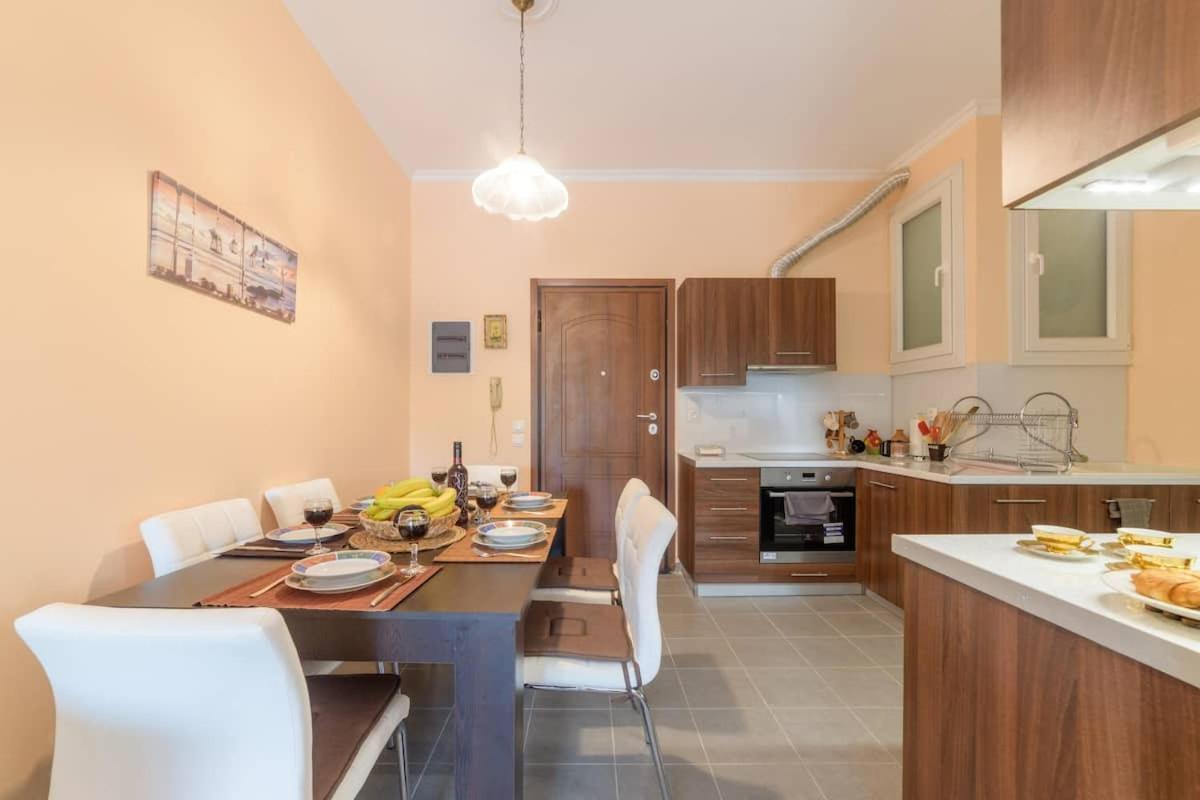 Bright Newly Renovated Apt Near Beach & Center+Ac Anemomylos Ngoại thất bức ảnh
